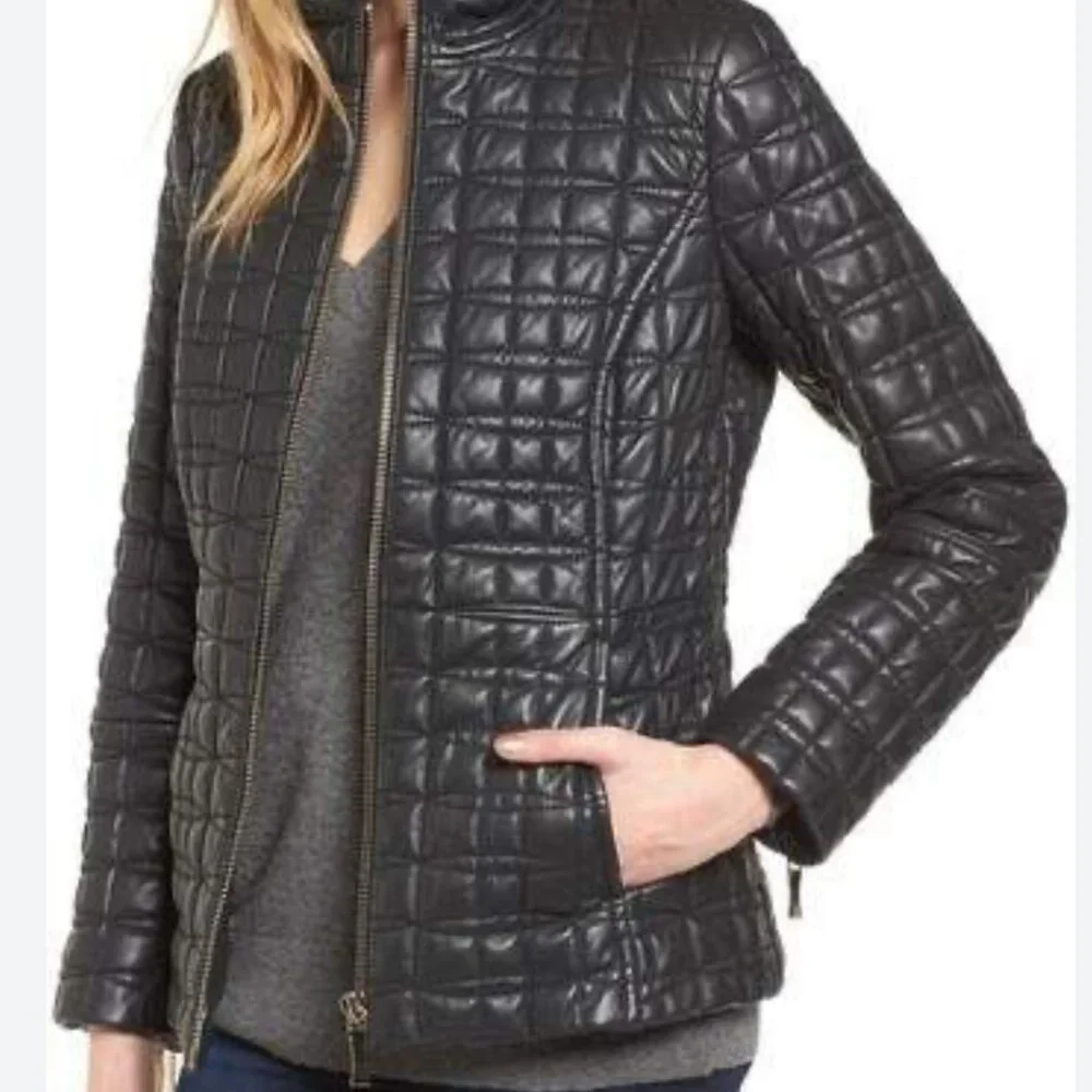 🖤 KATE SPADE Black Quilted Puffer Jacket • Size Small 🖤 - Picture 1 of 8